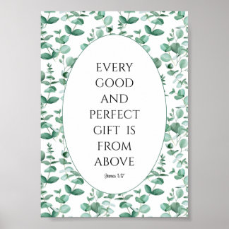 Jedes gute und perfekte Geschenk stammt von über e Poster