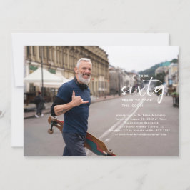 Jedes Jahr | Einfache Foto Geburtstagsparty Einladung