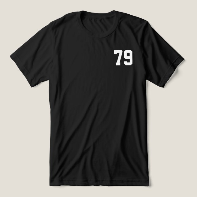 Jedes Jahr - individuell - Geboren im Jahr 1979 Tri-Blend Shirt (Design Vorderseite)