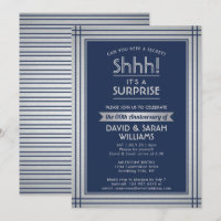 JEDES JAHR Überraschung Jubiläum Navy Blue und Sil