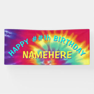 Jedes Jahr und Personalisiert, Gefärbte Krawatte  Banner