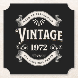 Jedes Jahr Vintager Geburtstagskapier-Untersetzer Untersetzer