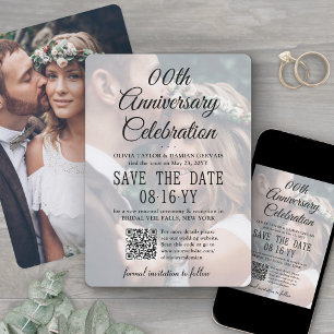 JEDES Jubiläumsfeier 2 Foto & QR-Code-Overlay Save The Date