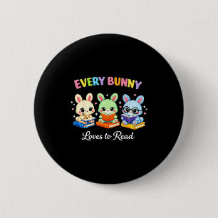 Jedes Kaninchen liebt es, Ostern süß zu lesen Button
