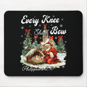 Jedes Knie soll sich vor Jesus beugen Christliches Mousepad