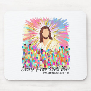 Jedes Knie soll sich vor Jesus beugen Osterglaube  Mousepad