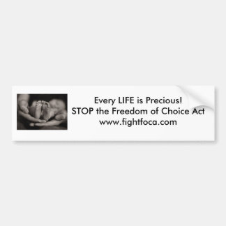 Jedes LEBEN ist wertvoller… Kampf Autoaufkleber