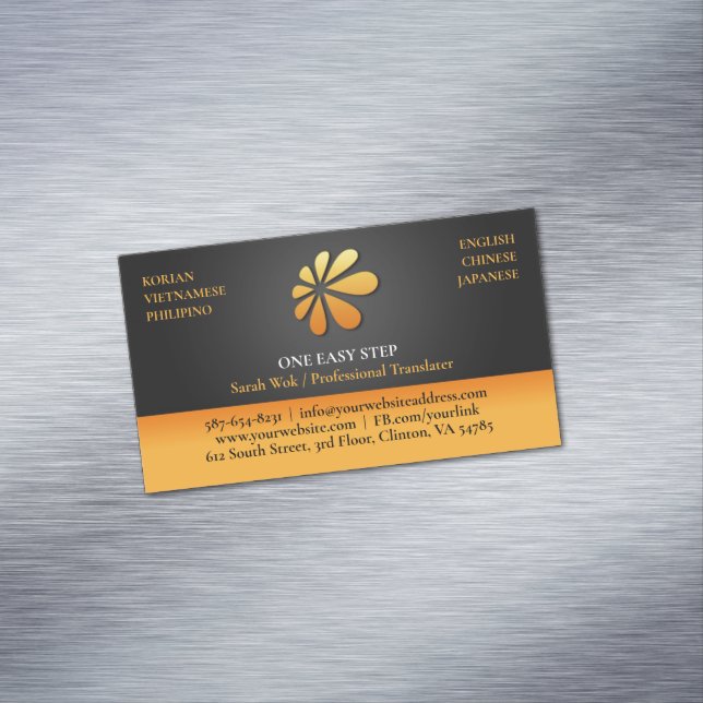 Jedes Logo Magnetische Visitenkarte (Beispiel)