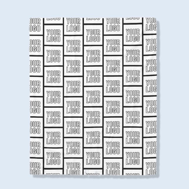 Jedes Logo oder Bildwiederholungsmuster Fleecedecke (Von Creator hochgeladen)
