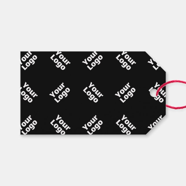 Jedes Logo oder hochgeladenes Bild | Muster Geschenkanhänger (Vorderseite (Horizontal))