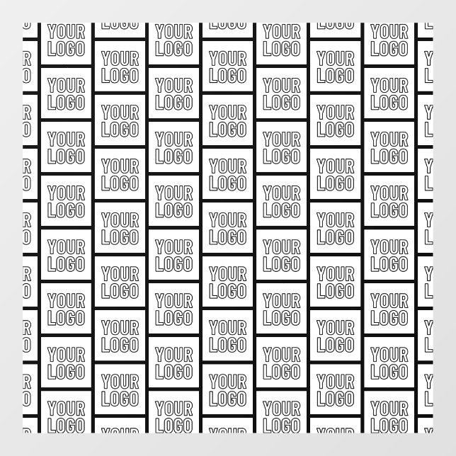 Jedes Logo oder jedes Bildwiederholmuster Fensteraufkleber (Blatt)