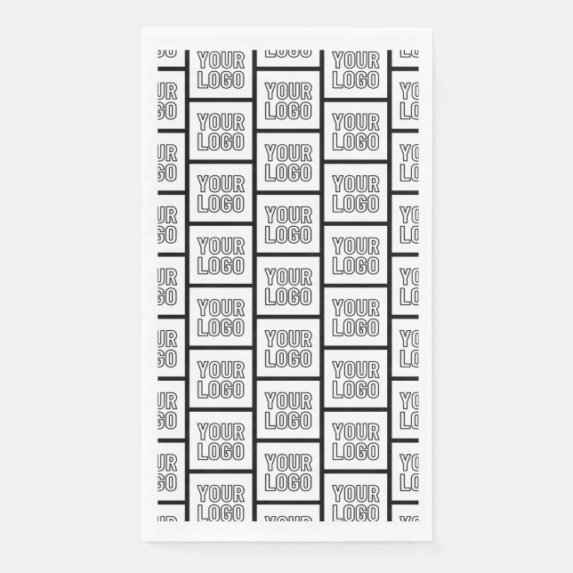 Jedes Logo oder jedes Bildwiederholmuster Serviette (Vorderseite)