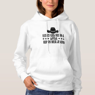 Jedes Mädchen braucht einen kleinen Schlag in sein Hoodie