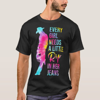 Jedes Mädchen braucht einen kleinen Schlag in sein T-Shirt