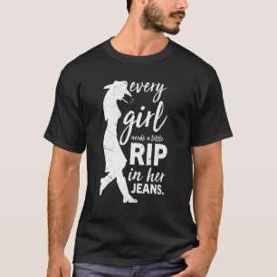 Jedes Mädchen braucht einen kleinen Schlag in sein T-Shirt