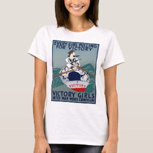 Jedes Mädchen, das für Sieg zieht T-Shirt