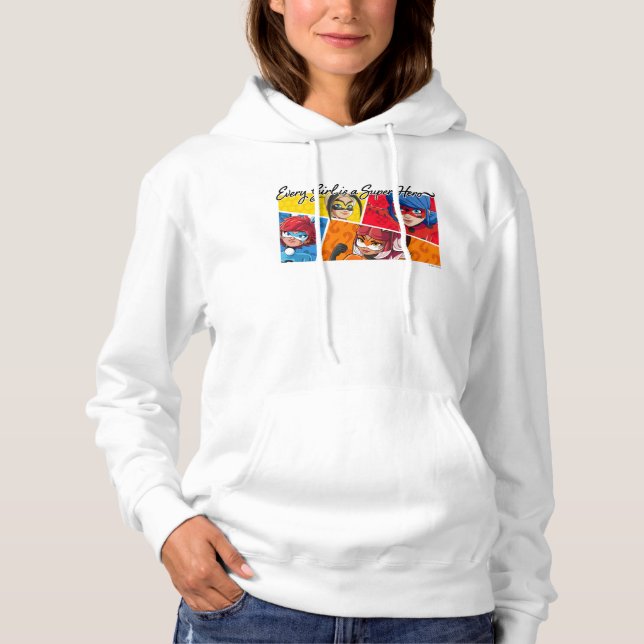 Jedes Mädchen ist ein Super-Held Hoodie (Vorderseite)