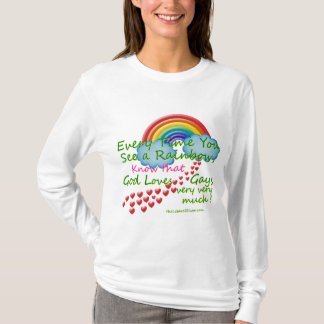 Jedes Mal wenn Sie langen Rainb Frauen Sleeve T-Shirt
