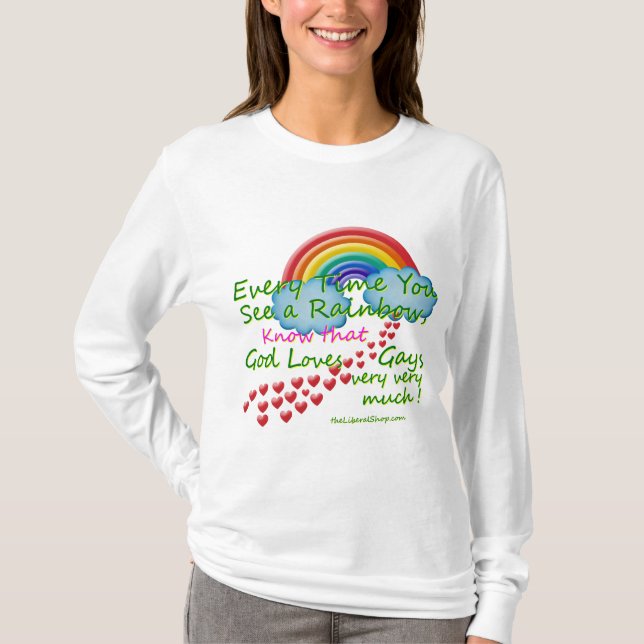 Jedes Mal wenn Sie langen Rainb Frauen Sleeve T-Shirt (Vorderseite)