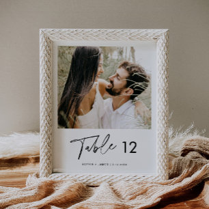 JEDES Minimalistische Foto Tischnummer 8x10 Poster