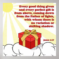 Jedes perfekte Geschenk kommt von über James 1:17