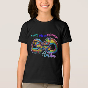 Jedes Stück Schimmer - Autismus Butterfly T-Shirt Tri-Blend Shirt