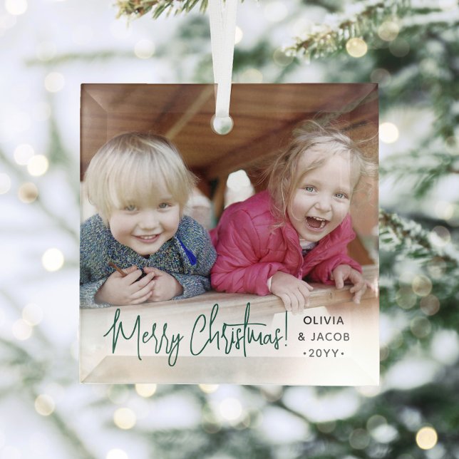 Jedes Text-Foto Overlay Modernes, einfaches, grüne Ornament Aus Glas (Von Creator hochgeladen)