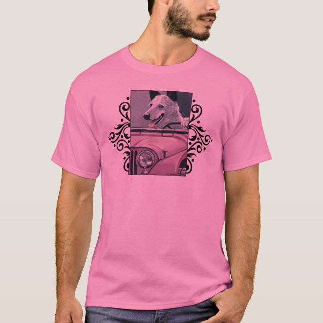 Jeep-Fahrer ACD Cattledog T-Shirt (Vorderseite)