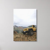 Jeep-Gelbe Trubicon-Leinwand