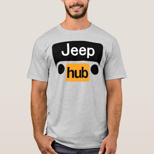 Jeep Hub T-Shirt Funny Wrangler (Vorderseite)