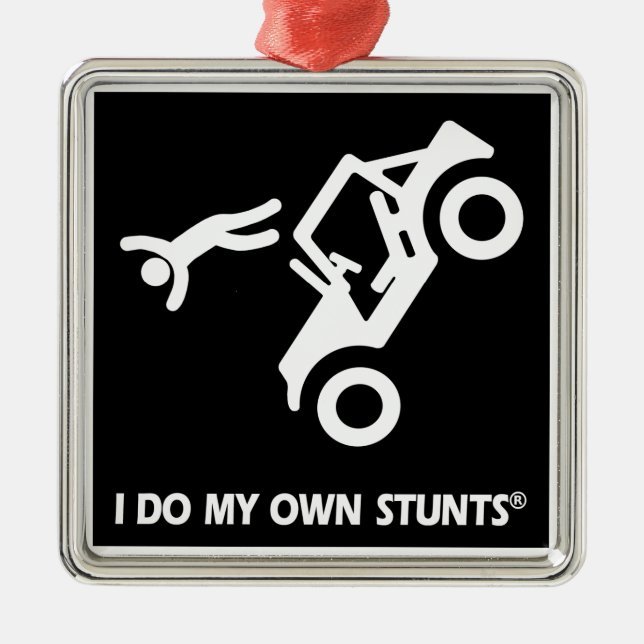 Jeep meine eigenen Bremsungen Silbernes Ornament (Vorne)