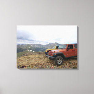 Jeep Rubicon Mountain landschaftliche Leinwand