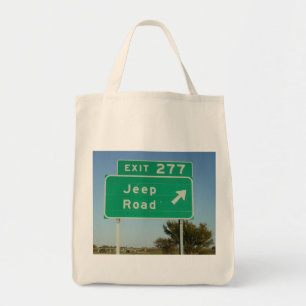 Jeep-Verkehrsschild Tragetasche