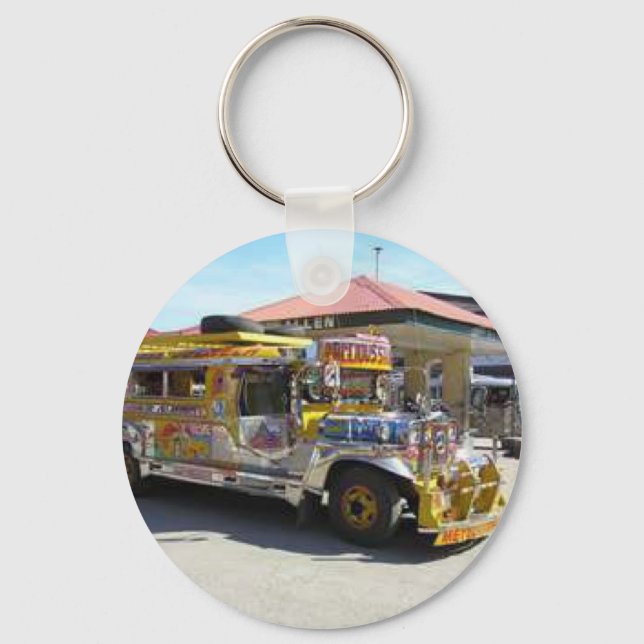 Jeepney2.jpg Schlüsselanhänger (Vorderseite)