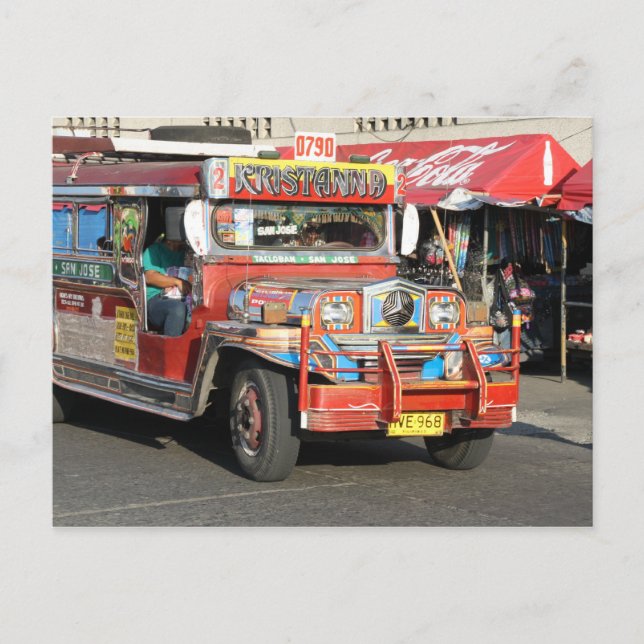Jeepney Postkarte (Vorderseite)