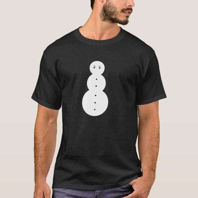 Jeezy Snowman Funny Angry Snowman Pullover  (Vorderseite)