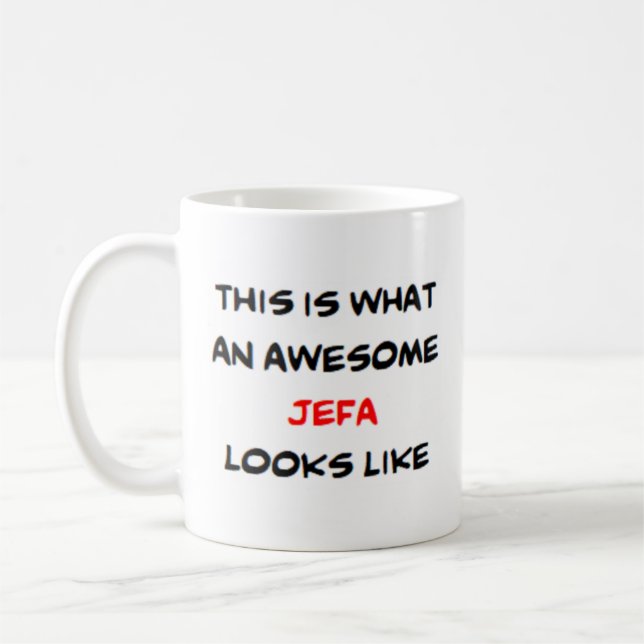jefa, énorme tasse de café (Gauche)