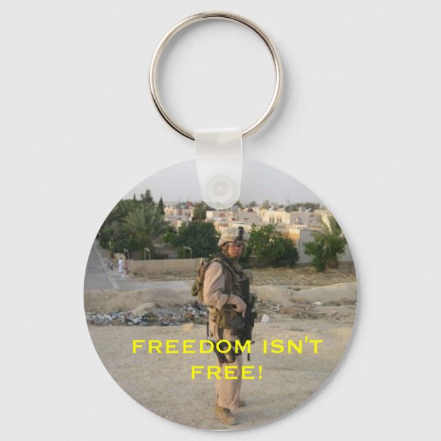 jeff4, FREEDOM IST NICHT KOSTENLOS! Schlüsselanhänger (Vorderseite)