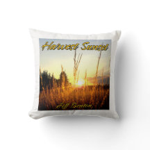 Jeff Benton Harvest Sunset Fan Wurfkissen