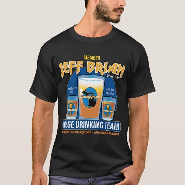 Jeff Brian Trinkteam T-Shirt (Vorderseite)