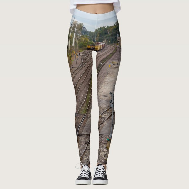Jeff City Railroad Tracks Leggings (Vorderseite)