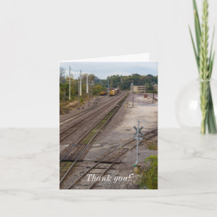 Jeff City Railroad Tracks Vielen Dank Dankeskarte