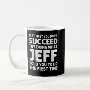 JEFF Gift Name Personalized Birthday Funny Christm Kaffeetasse