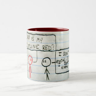 Jeff ist rot zweifarbige tasse