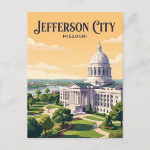 Jefferson City, Missouri Postkarte