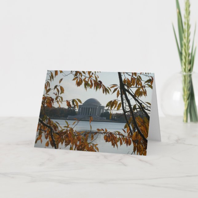 Jefferson-Denkmal im Fall Karte (Vorderseite)