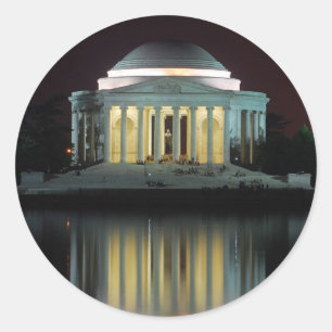 Jefferson-Denkmal Runder Aufkleber