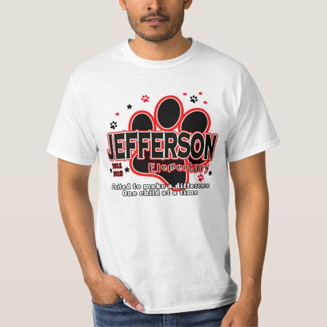 Jefferson grundlegend T-Shirt (Vorderseite)
