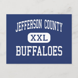 Jefferson Landkreis Buffaloes Middle Madras Postkarte