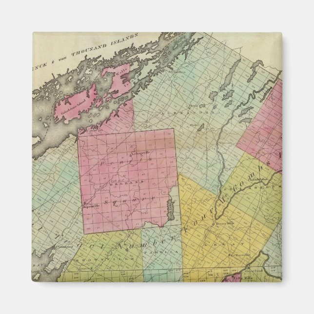 Jefferson Landkreis Magnet (Vorne)